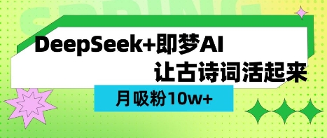 用DeepSeek做AI 古诗词视频，涨粉 10W+(保姆级教程)-电脑资源自留地