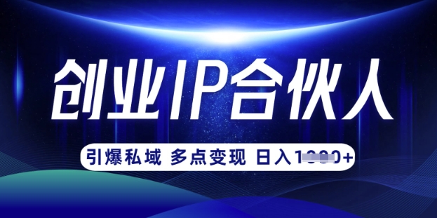云帆·创业ip合伙人打造3.0，从0到1教你做网创，实现月入过W-电脑资源自留地