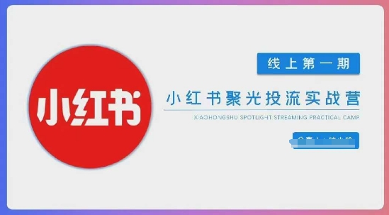 小红书聚光陪跑第一期，教你从0到1玩转小红书聚光投流，搭建小红书付费投流团队，更快的见到效果-电脑资源自留地
