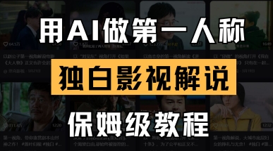 用AI做第一人称独白影视解说，手把手教学，保姆级教程-电脑资源自留地