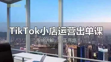 TikTok小店运营出单课，从开店选品、运营出单、发货回款，进行全流程讲解-电脑资源自留地