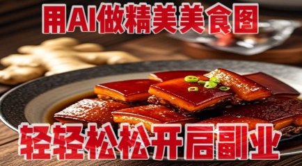 用AI做精美美食图，无需专业设备拍摄，轻轻松松开启副业-电脑资源自留地