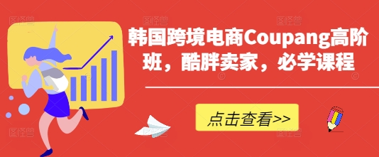 韩国跨境电商Coupang高阶班，酷胖卖家，必学课程-电脑资源自留地