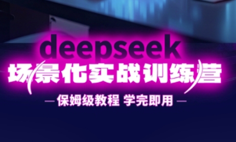 DeepSeek场景化实战训练营，保姆级教程，学完即用，手把手教你用DeepSeek提升效率-电脑资源自留地
