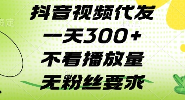 抖音视频代发一天3张+，不看播放量，无粉丝要求【揭秘】-电脑资源自留地