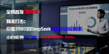 精准打击：价值3980的DeepSeek私域引流实操课，小白实操无门槛，日引精准粉300+-电脑资源自留地