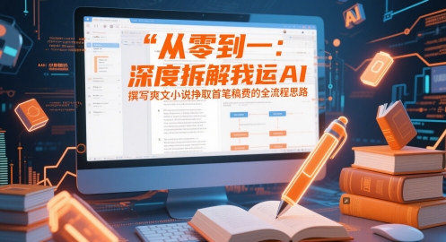 从零到一：深度拆解我运用AI撰写爽文小说挣取首笔稿费的全流程思路-电脑资源自留地