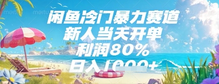 闲鱼冷门暴力赛道，新人当天开单，利润80%，日入几张，长期可做【揭秘】-电脑资源自留地