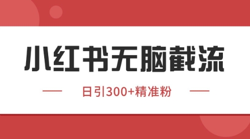 小红书只要你有同行就能获客，独家野路子获客玩法，暴力截流【揭秘】-电脑资源自留地