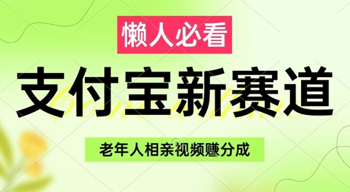 支付宝新赛道，利用老年人相亲视频，挣分成收益，轻松月入过W，操作简单-电脑资源自留地