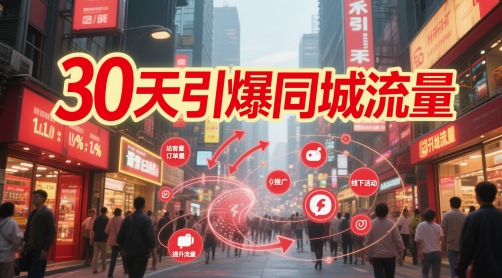 30天引爆同城流量：团购篇 认知篇 流量篇 来客篇 达人篇 老板人设IP篇 投流篇-电脑资源自留地