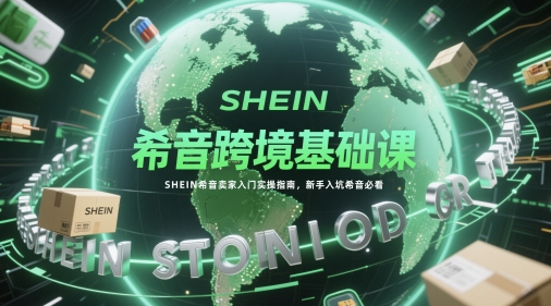 希音跨境基础课，SHEIN希音卖家入门实操指南，新手入坑希音必看-电脑资源自留地