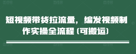 短视频带货拉流量，编发视频制作实操全流程(可搬运)-电脑资源自留地