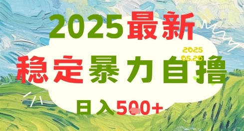 2025最新暴力自撸项目，日入5张+，可矩阵操作【揭秘】-电脑资源自留地