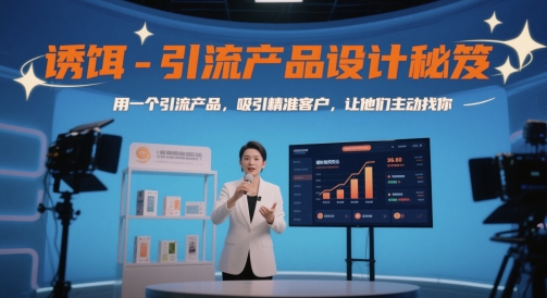 诱饵-引流产品设计秘笈，用一个引流产品，吸引精准客户，让他们主动找你-电脑资源自留地