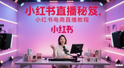 小红书直播秘笈，小红书电商直播教程-电脑资源自留地