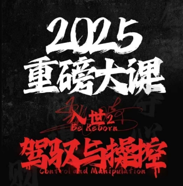 2025重磅大课，入世2，驾驭与控制-电脑资源自留地